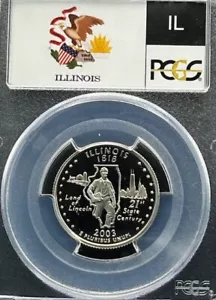 2003-S Illinois 25C PCGS PR 70 Deep Cameo - Picture 1 of 4