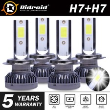 H7+H7 Combo LED Headlight Hi/Lo Beam Kit for VW Jetta 2005-2018 Passat 2001-2016