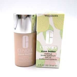 Clinique Even Better Makeup SPF 15/PA++ ~ 18 Deep neutral ~ 1 oz / 30 ml ~ BNIB - Picture 1 of 2