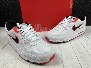 New Nike Air Max 90 Max Orange DO8903-100 White Black Max Orange Men's Size 11  - Picture 1 of 12