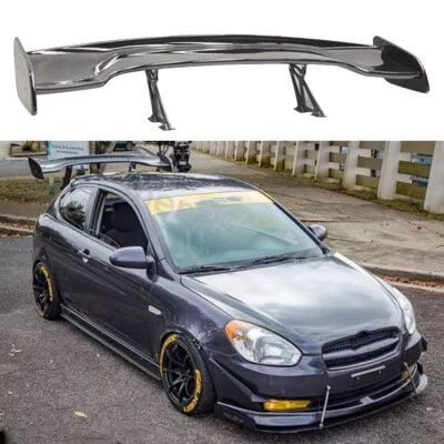 For Hyundai Accent Gloss Black 47" GT Style Racing Rear Trunk Spoiler Tail Wing Foto 1 de 4