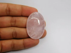 Rosa Rosenquarz Edelstein natürlicher Cabochon lose für Schmuck 112 kt. ME-4453 - Bild 1 von 4