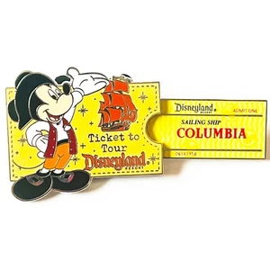 Disneyland Columbia Mickey Mouse Ticket to Tour Limited Edition Pin - Picture 1 of 3