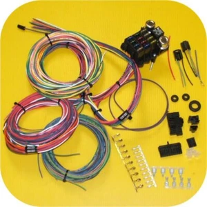 Full Wiring Harness Jeep CJ7 CJ5 CJ8 CJ6 Scrambler Willys CJ FC AMC Fuse Block - Picture 1 of 4