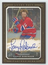 2008-09 UPPER DECK MASTERPIECES Larry Robinson BRUSHSTROKES BROWN AUTO