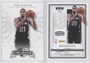 2012-13 Panini Crusade Tim Duncan #45 HOF