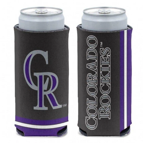 Colorado Rockies 12oz Slim Can Cooler [NEW] MLB Beer Seltzer Coozie Claw Holder Cover