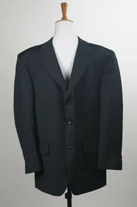 Jones New York Wool Cashmere Blend Blazer Suit Sports Jacket Size S 42 Navy  - Picture 1 of 7