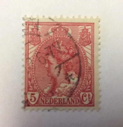 Nederland Queen Wilhelmina Vintage Stamp Cover