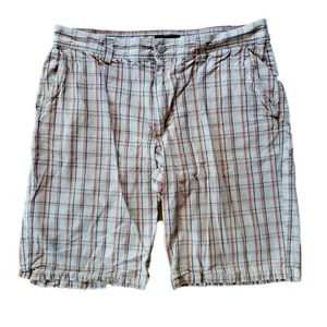 Paul Frank flat front casual shorts plaid size 34 - Picture 1 of 4
