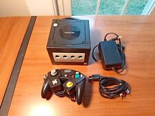 Nintendo Gamecube Black Console + Cables Controller DOL-001 Lot *TESTED* Lot#B