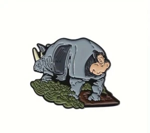 Ace Ventura Emaille Pin Anstecker - Jim Carrey Rhino Film Film Metall Pin Geschenk - Bild 1 von 5
