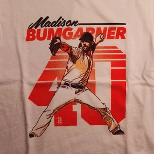 New Madison Bumgarner White Graphic T-shirt Kids 4/5 - Picture 1 of 9