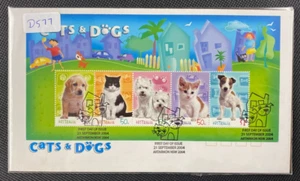 2004 Cats & Dogs Minisheet FDC First Day Cover Artarmon National FDI Postmark - Picture 1 of 2