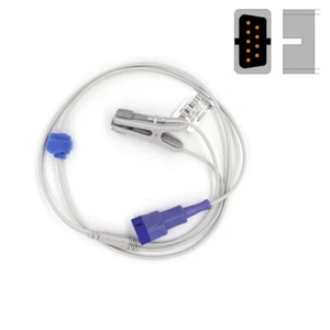 SpO2 Pulssensor Anschlusskabel Pulsoximeter Berufsbildung Ohr Lingualsensor - Bild 1 von 16