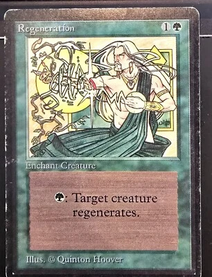 Magic the Gathering/ MTG/ Regeneration/ Beta/ Very Good - Image 1 of 2