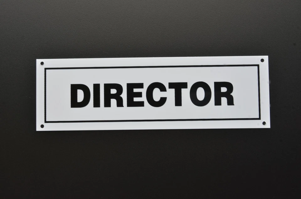 DIRECTOR door sign or sticker 190mm x 58mm promotion boss gift business