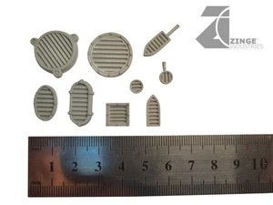 Zinge Industries Grills and Vents Set Various X9 Scenery Conversion Bits S-GVE03 - Picture 1 of 1