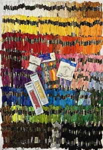 DMC Iris J.P Coats Embroidery Floss Thread 500+ Skeins Mouline Huge Lot - Picture 1 of 7
