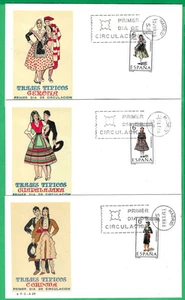 SPAIN ~ 3 x "REGIONAL COSTUMES 1968 " ALL MADRID CDS - Picture 1 of 1