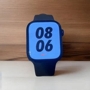 UNLOCKED - Apple Watch Series 7 Aluminum Case 45mm GPS + Cellular WR 50M - Photo 1 sur 15
