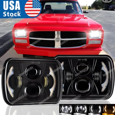 Faros LED HI/LO H6054 2 PIEZAS para Dodge D150 D250 D350 W150 Ram 50 5x7" 7x6" Foto 1 de 4