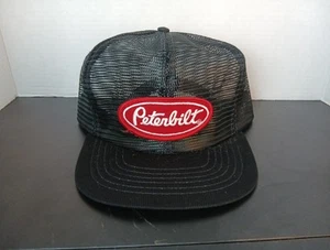 Vintage Peterbilt Full Mesh Snapback Trucker Mütze alter Aufnäher. Made In The USA 🔥 - Bild 1 von 8