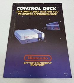 Nintendo NES Console Control Deck Instruction Manual ONLY
