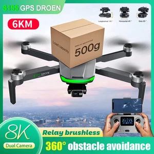 Drone 5G 8K HD 3-Aixs-Gimbal Load 500g No/360 Obstacle Avoidance Quadrotor Dron - Picture 1 of 26