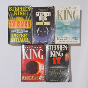 Stephen King Horror 5x Book Bundle Paperback It Dead Zone Talisman Bag of Bones - Picture 1 of 4