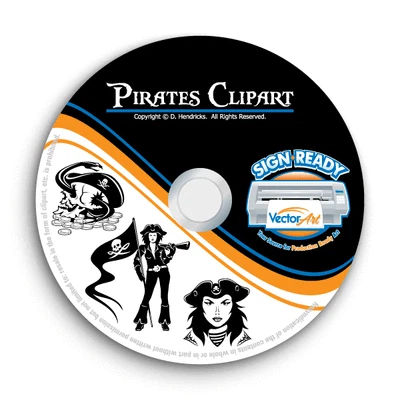 SIGN READY VECTOR ART PIRATES CLIPART-VECTOR CLIP ART-VINYL CUTTER PLOTTER IMAGES & TSHIRT GRAPHICS CD