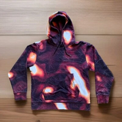Sudadera con Capucha HUGO BOSS Heat-Map Terry Algodón Tie-Dye Rojo Naranja Para Hombre Talla XL USADA EN EXCELENTE ESTADO RARA Foto 1 de 4