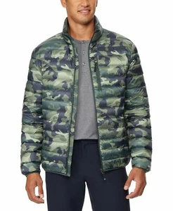 32 Degrees X4802 Mens Camo Dark Green Down Packable Jacket Size Small - Picture 1 of 3