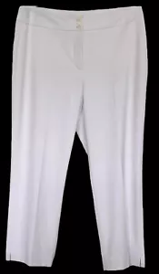 Talbots Heritage Fit Dress Pants Straight Fit High Rise at Waist White 12 NWOT - Picture 1 of 10