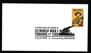 US 5300 World War I Turning the Tide BWP FDC 2018 - Picture 1 of 1