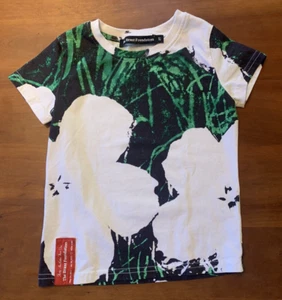 Andy Warhol Art Flowers Tshirt 100% Cotton 2Y Toddler Kids Interivew Magazine - Picture 1 of 4