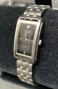 Womens Guess Steel 20mm Watch Silver Tone Bracelet Band New Battery - Picture 1 of 7