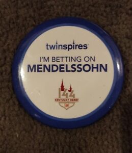 2018  Kentucky Derby 144th Pin Button (Mendelssohn)