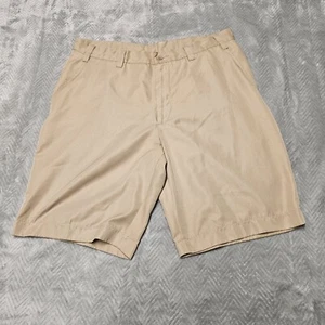 AUR Active Shorts Size 34 Mens Activewear Outdoors Stretch Beige Tan Khaki  - Picture 1 of 8
