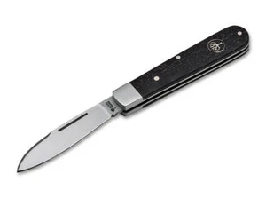 Cuchillo plegable Boker Solingen Barlow hoja 2,5" N690, mango de madera de haya principal - Imagen 1 de 3