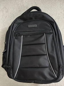 PERRY ELLIS Laptop Backpack - Black Excellent Condition - Picture 1 of 14