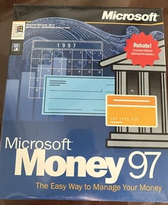 Software Microsoft Money 97 1996 3.5" Diskette Version Sealed Vintage - Picture 1 of 2