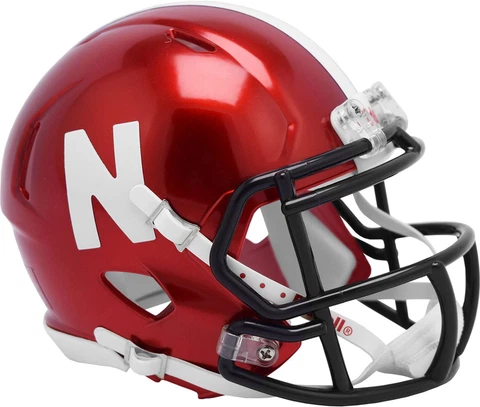 Nebraska Huskers Unsigned  FLASH Alternate Revolution  Mini Football Helmet Cover