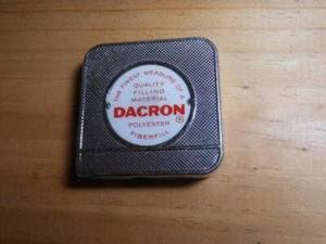 RARE DUPONT DACRON ADVERTISING AD FIBERFULL MINI MEASURING TAPE - Picture 1 of 6
