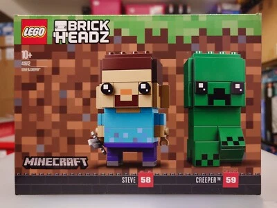 41612 : LEGO BRICKHEADZ minecraft Steve & Creeper (Free Shipping Worldwide) - Image 1 of 4