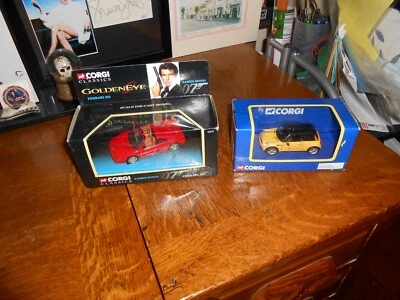 CORGI 1995 GOLDEN EYE FERRARI 007/MINI COOPER 1:43 [LOWEST ON EBAY] B/NEW FREE S - Image 1 of 4
