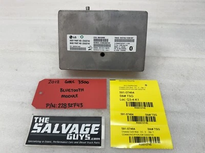 07-13 CHEVROLET GMC SIERRA 3500HD 2500HD BLUETOOTH Steuergerät 22832743 - Bild 1 von 4