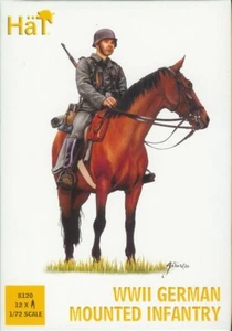 HAT 1/72 (20mm) WWII German Infantry on Horseback - Picture 1 of 1
