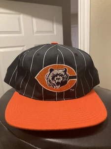 Chicago Bears Starter Pinstripe Snapback Hat Vintage Nfl Rare Cap - Picture 1 of 3