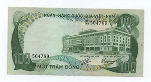 VIETNAM SOUTH 100 DONG 1972 PICK 31 LOOK SCANS - Picture 1 of 2